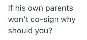 Screenshot 2025 06 13 at 7.38.58 PM His Girlfriends Brother Asked Him To Co Sign A Loan So He Could Get A Car, But He Refused To Put Down His Name